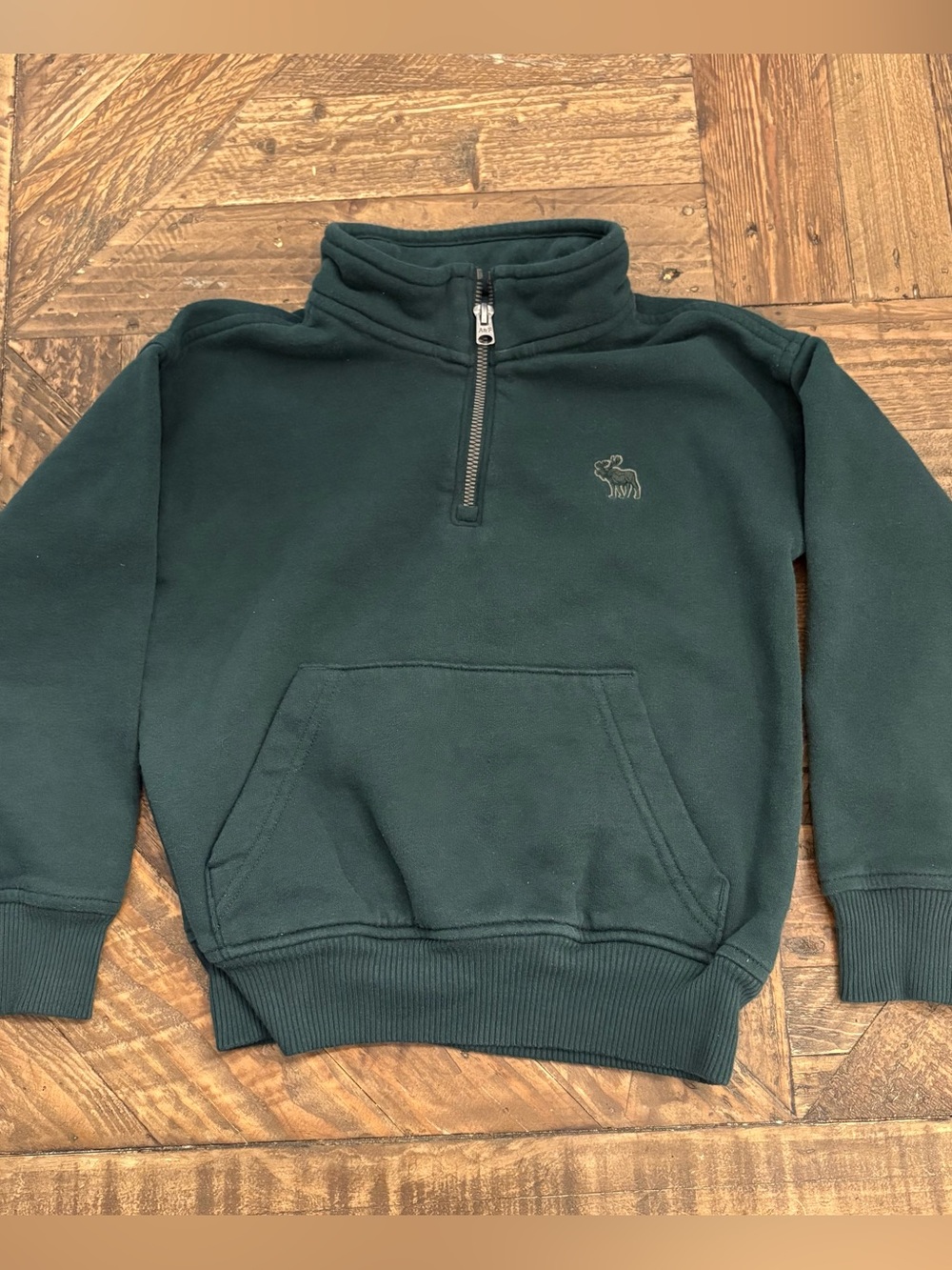 Abercrombie Kids Boys Essentials Icon Quarter-Zip Sweatshirt